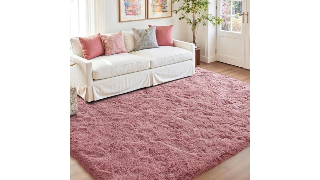 pink bedroom living room rug