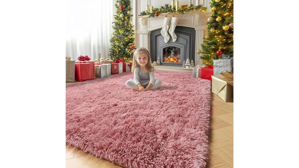 pink girls bedroom rug