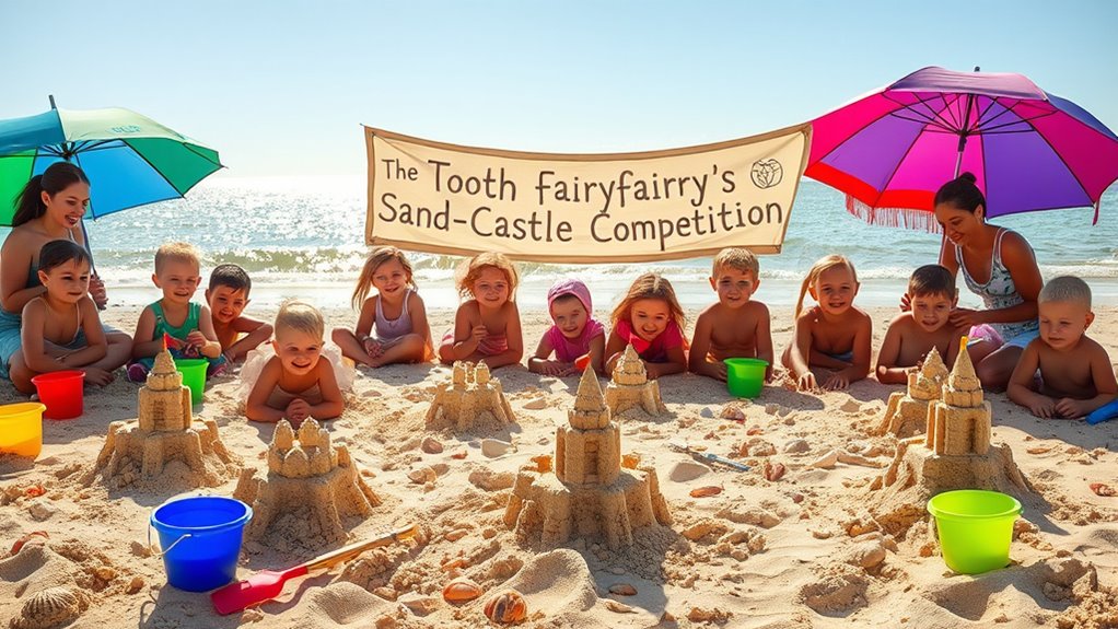 preparing kids for sandcastle competition