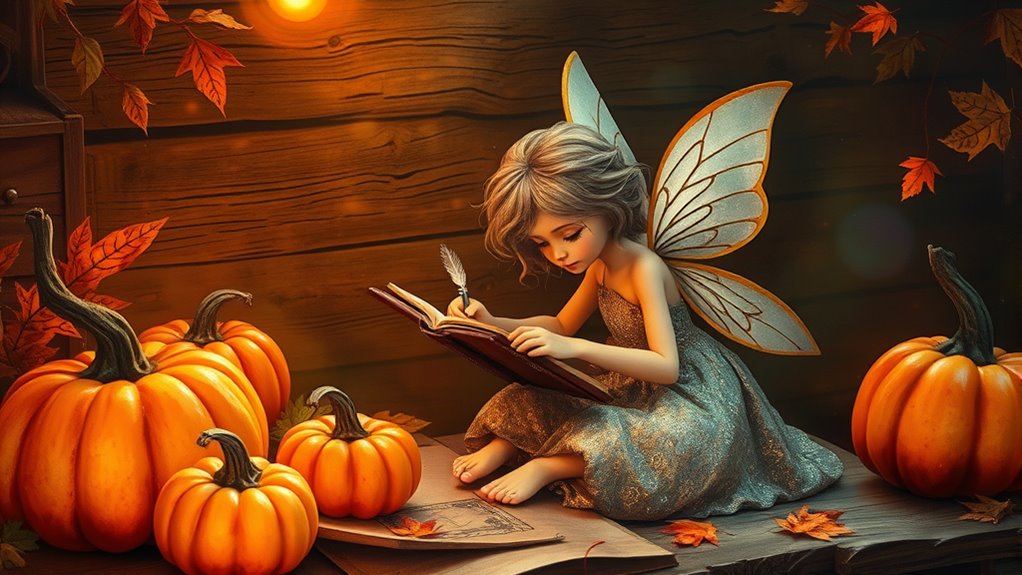 pumpkin picking and cozy displays