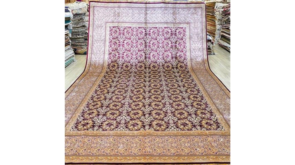 purple vintage handmade rug