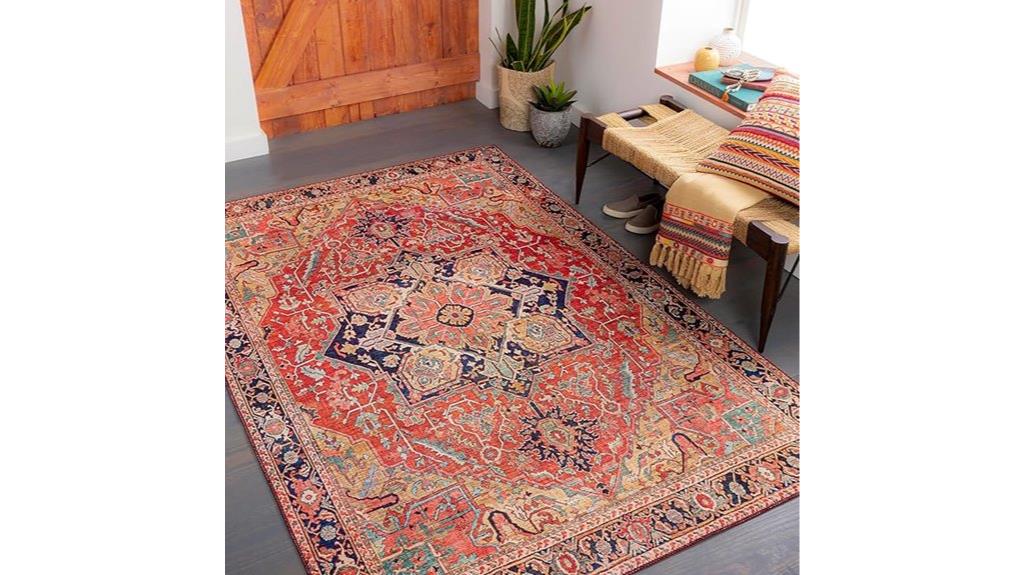 red gold oriental rug