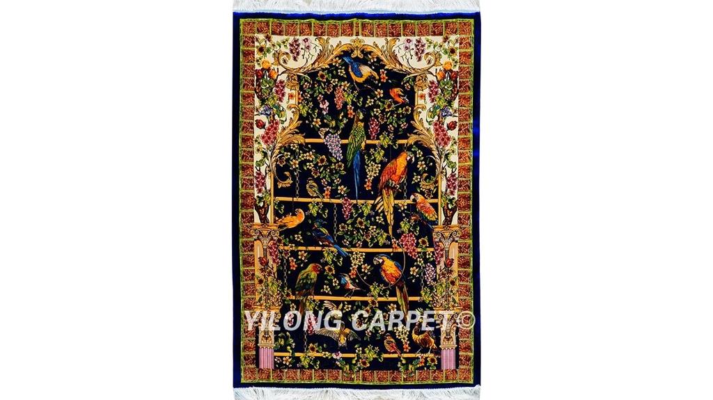 silk area rug