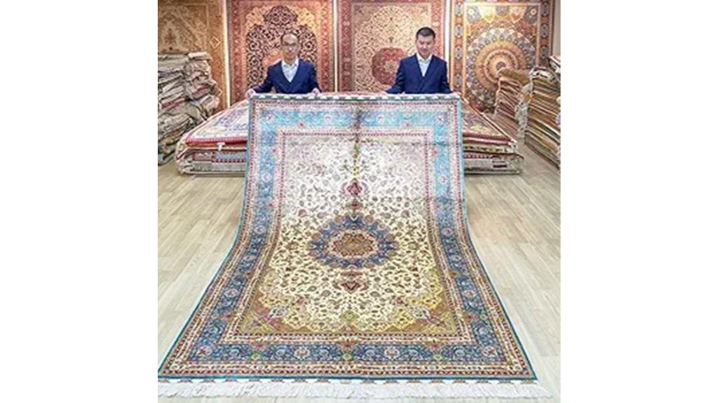 silk oriental floral rug