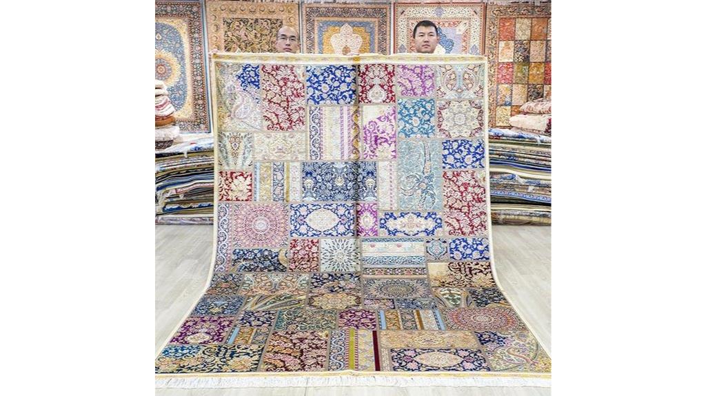 silk oriental floral rug