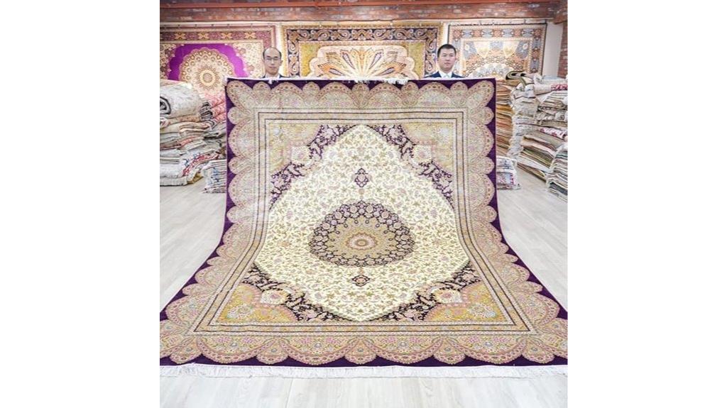 silk oriental medallion rug