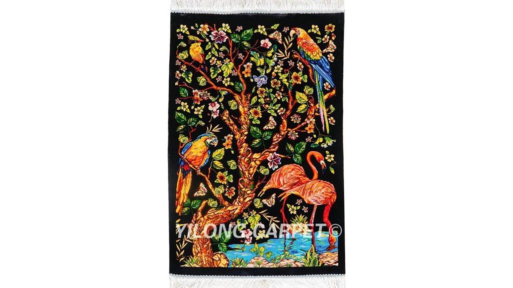silk prayer tapestry rug