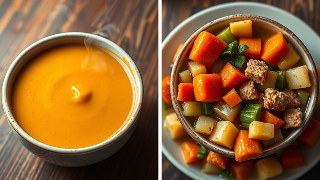 smooth soups reduce chewing discomfort