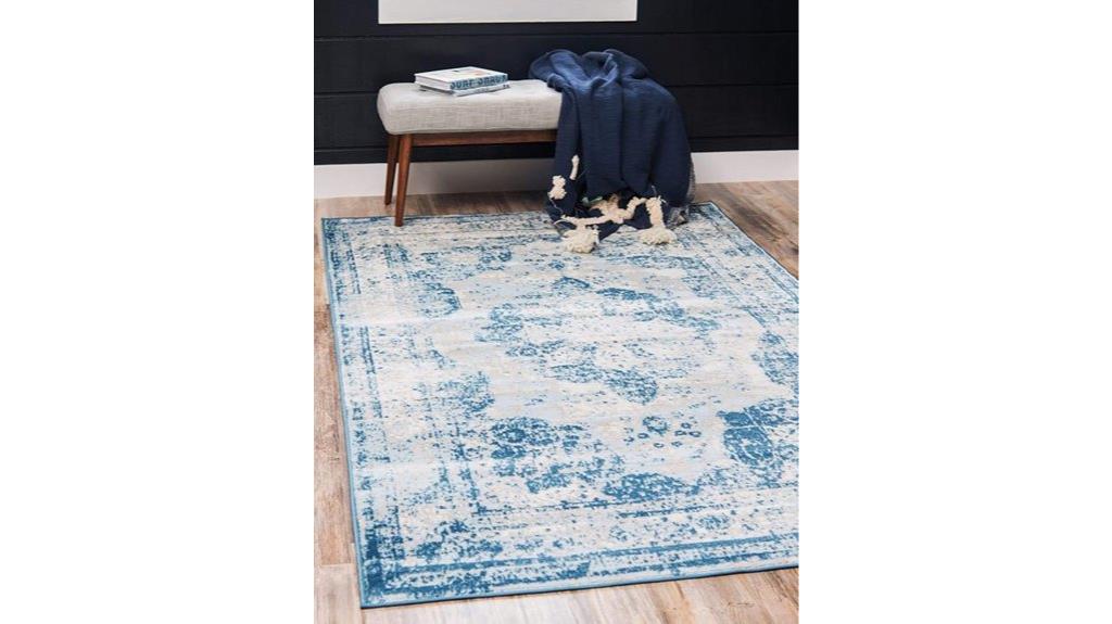 sofia blue ivory rug