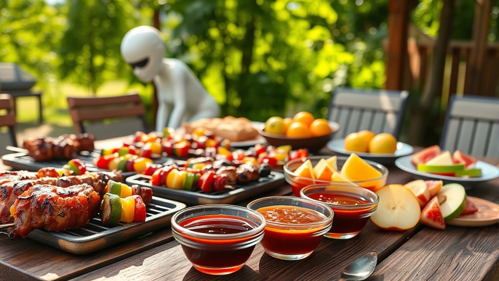 sugary acidic sticky marinades