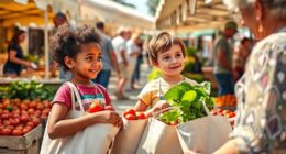 teaching kids proper market etiquette