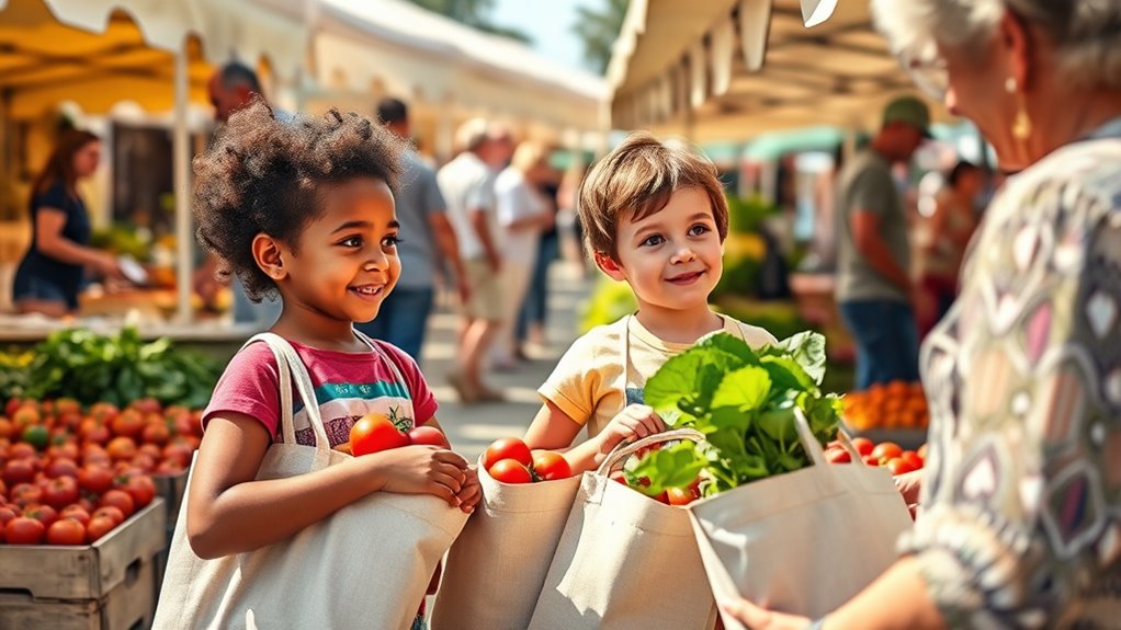 teaching kids proper market etiquette