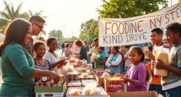 teaching kindness through food drives