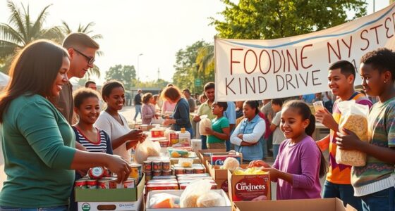teaching kindness through food drives