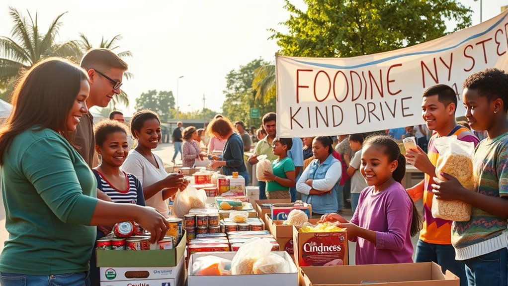 teaching kindness through food drives