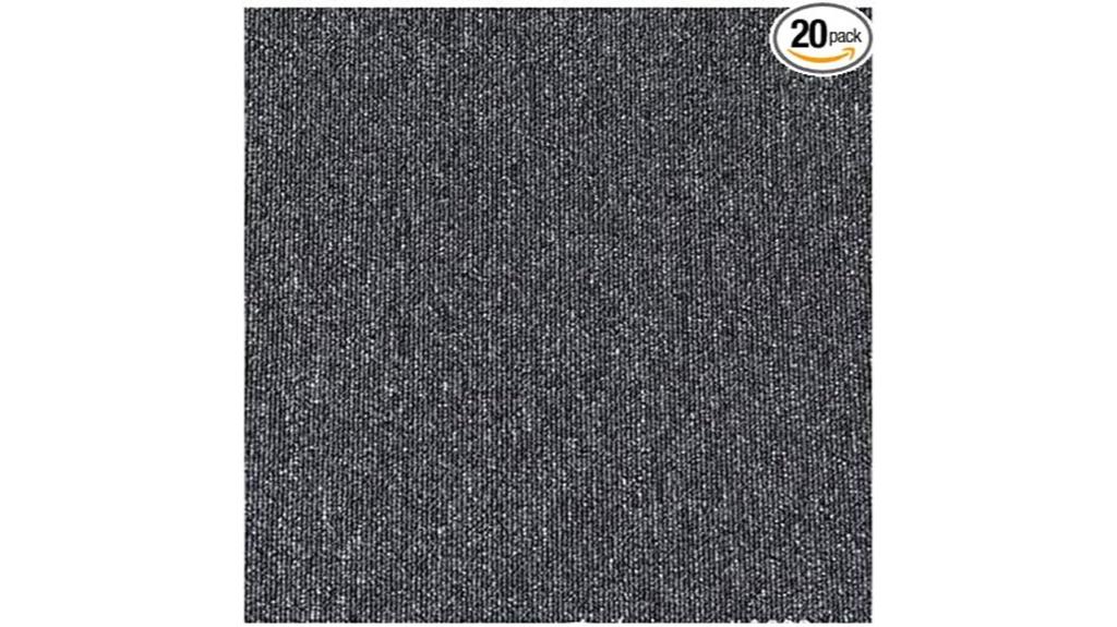 twenty carpet tile squares