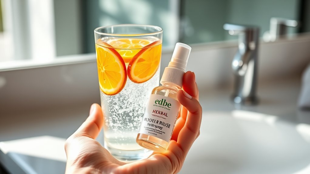 use flavored alcohol free rinses
