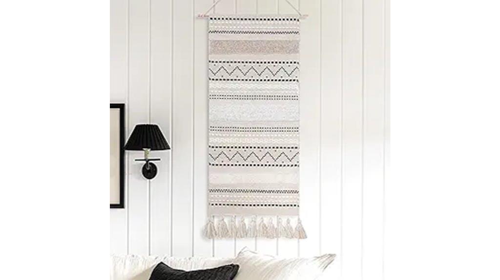 vertical woven wall tapestry