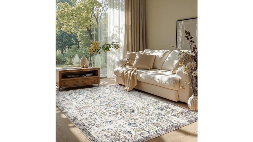 vintage 5x7 washable rug