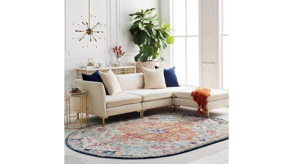 vintage bohemian oval rug