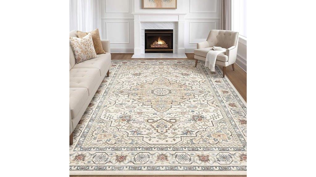 washable boho vintage rug