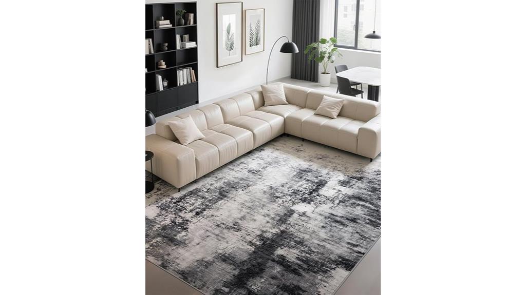 washable grey non slip rug