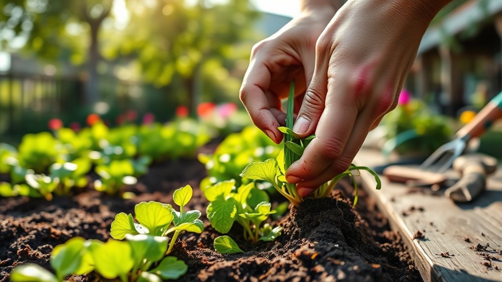 weeding soil pests pruning