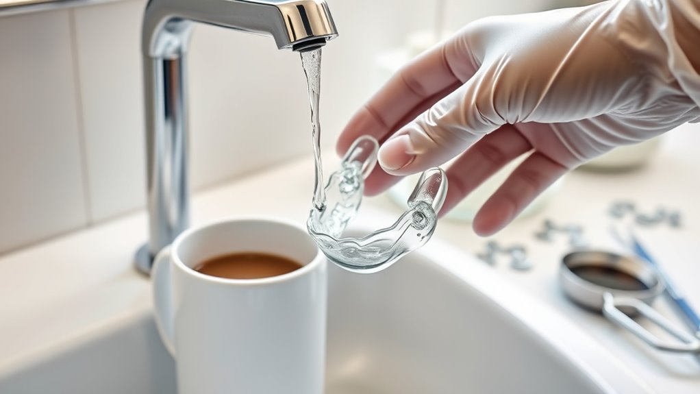 clean rinse soak regularly