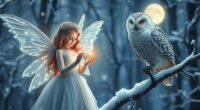 fairy owl snow wisdom
