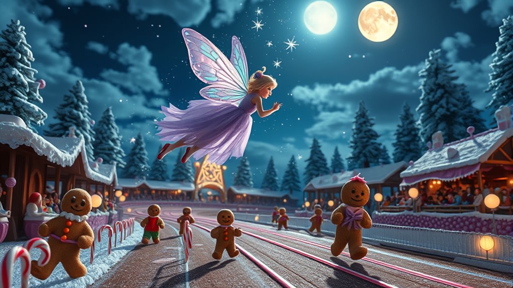 fairy races with gingerbread