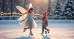 fairy teaches ice skating