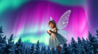 fairy visits northern lights