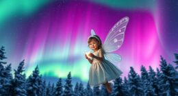 fairy visits northern lights