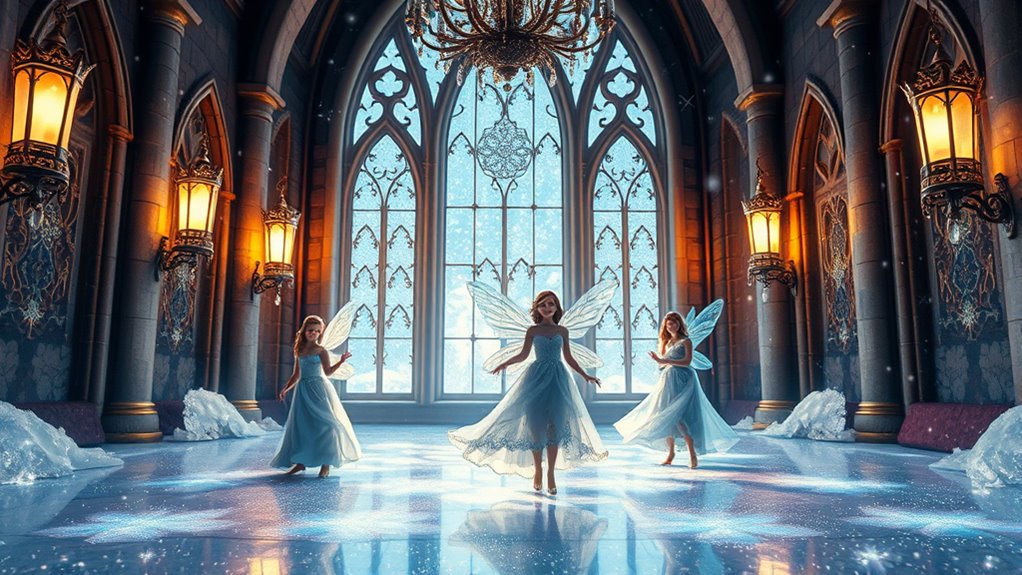 fairy winter castle ball
