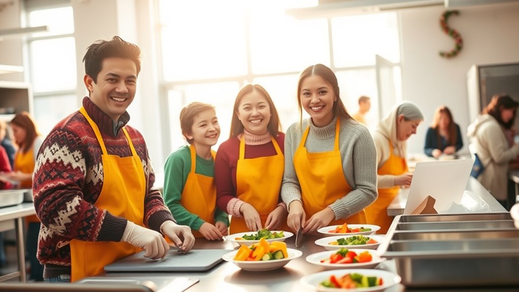 family volunteer holiday activities