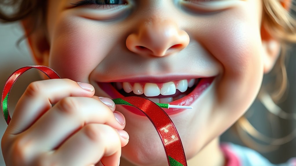festive flossing craft activity