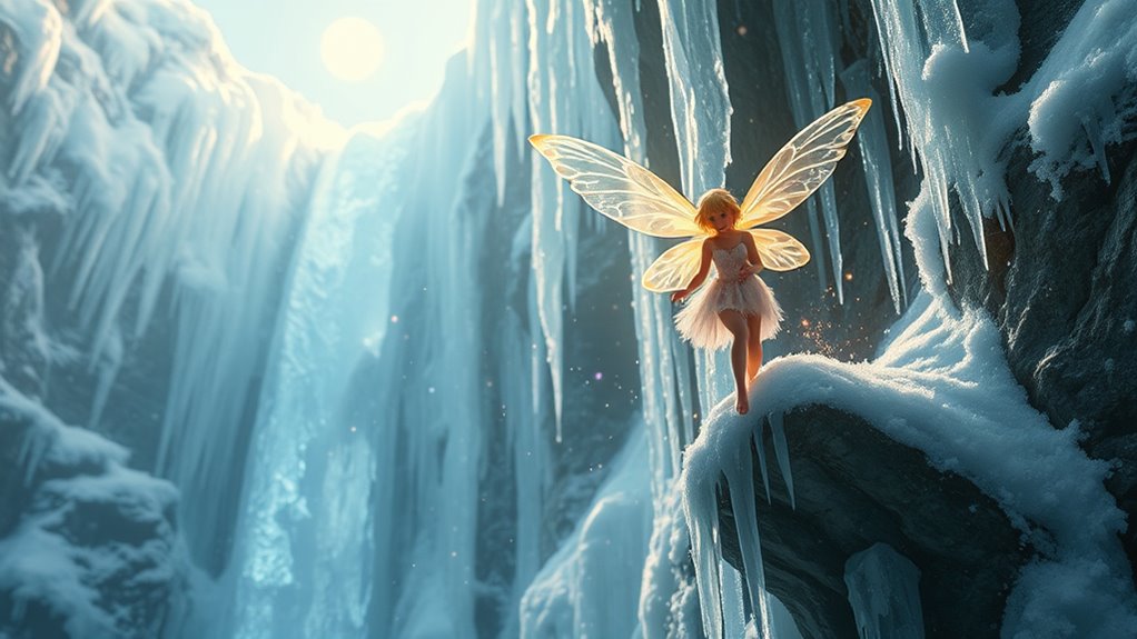 frozen waterfall fairy legends