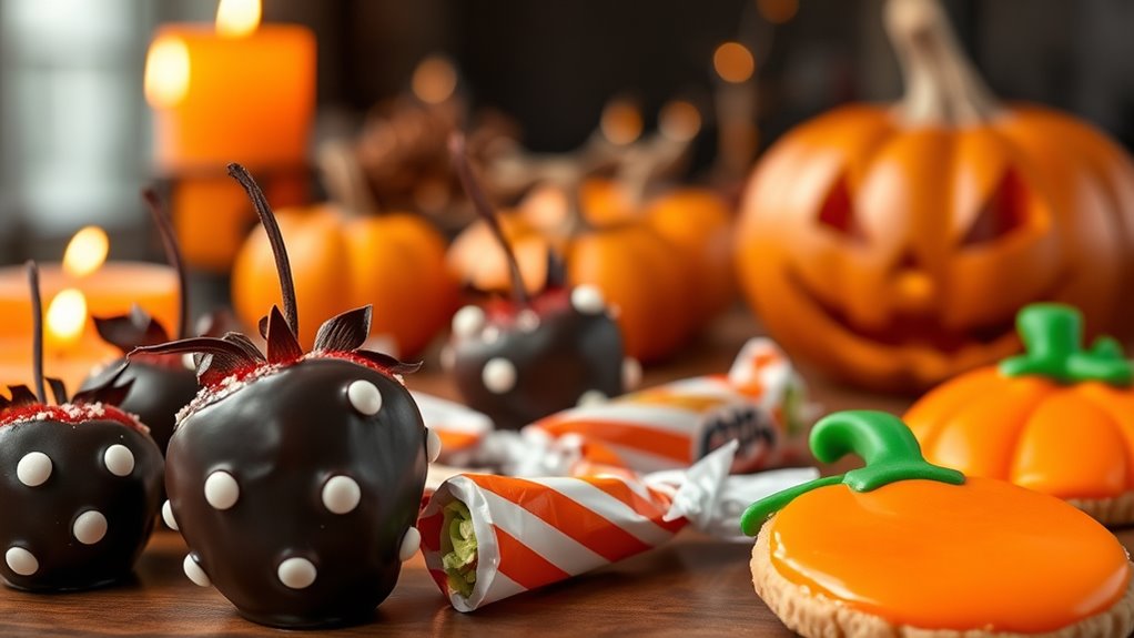 healthy festive halloween treats