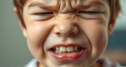 kids exhibit stress related teeth grinding