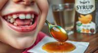 sugary syrup harms children s teeth