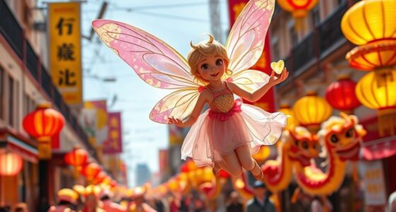 tooth fairy celebrates parade