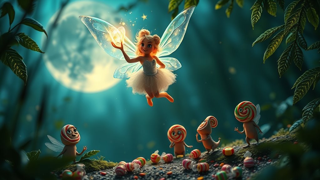 tooth fairy defeats candy goblins