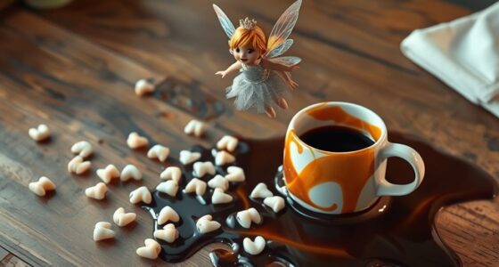 tooth fairy hot cocoa spill