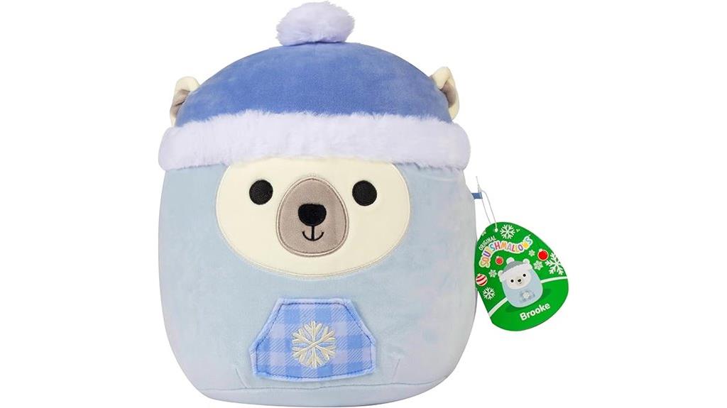christmas polar bear 10 inch squishmallow