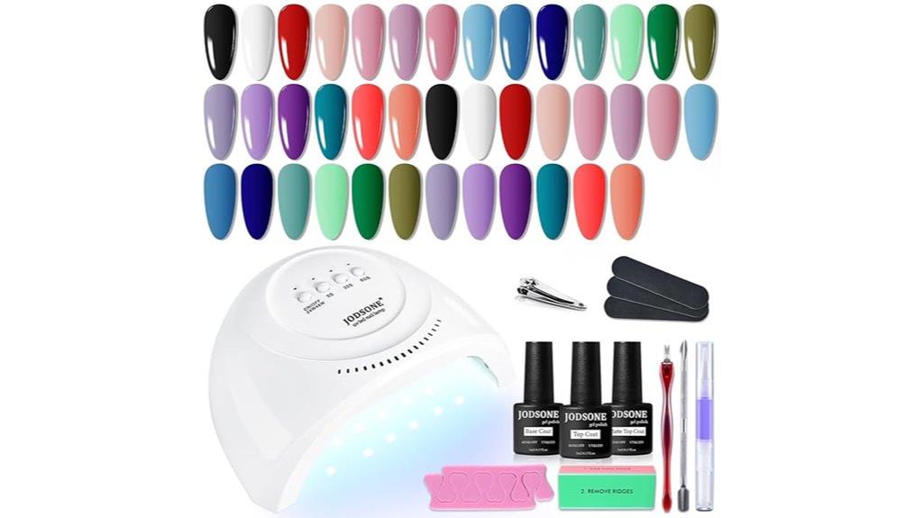 gel nail kit with uv tools