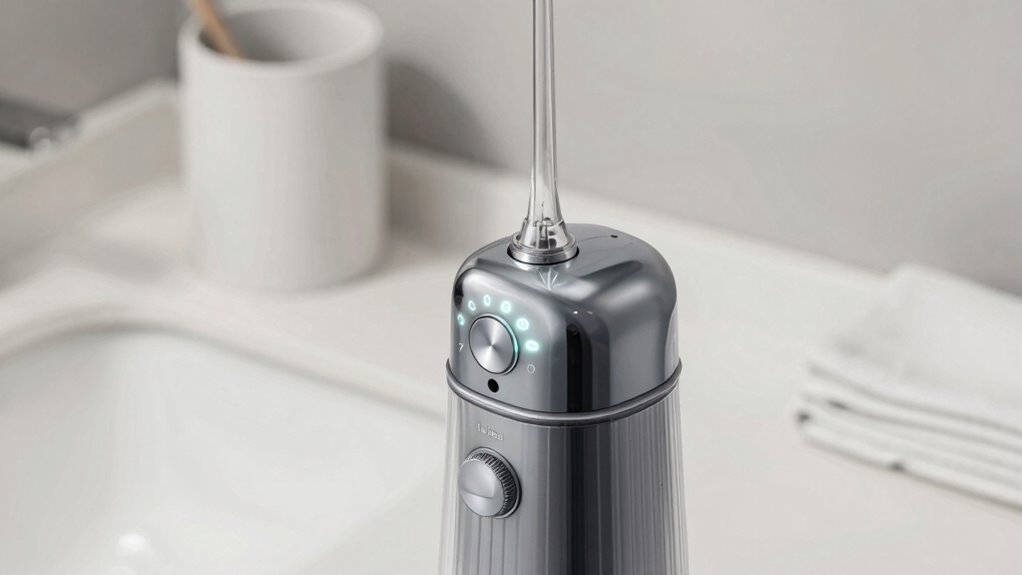 adjust pressure for effective flossing