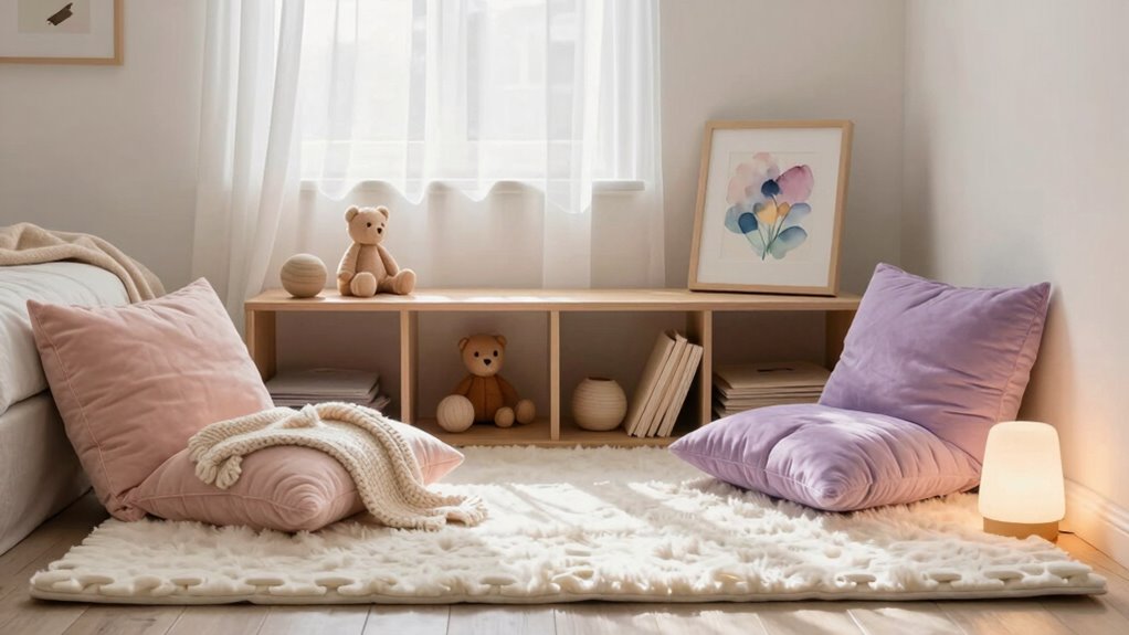 calming colors and textures