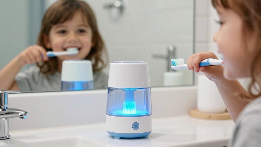 child friendly germ free toothbrush