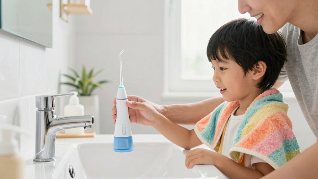child readiness for water flosser