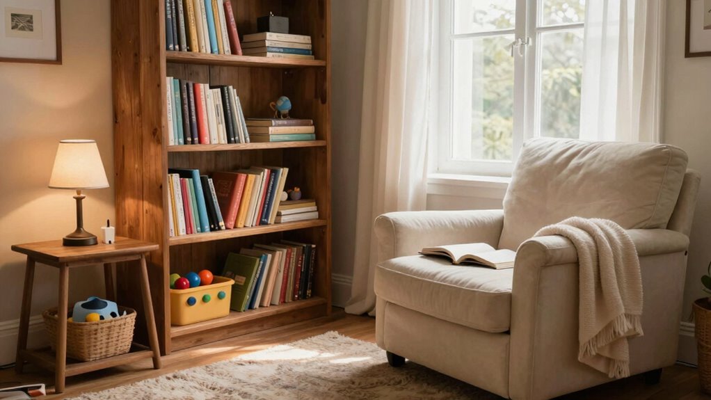 cozy well lit reading haven